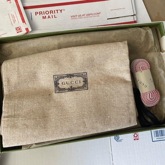 NEW GUCCI Basket Panelled Low-Top Sneaker in Pastel Pink Yellow White Demetra 40 - Picture 6 of 14